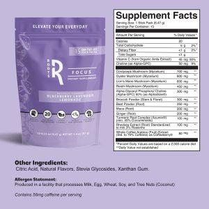 Roots Focus Blackberry Lavender Lemonade 15ct - Image 3