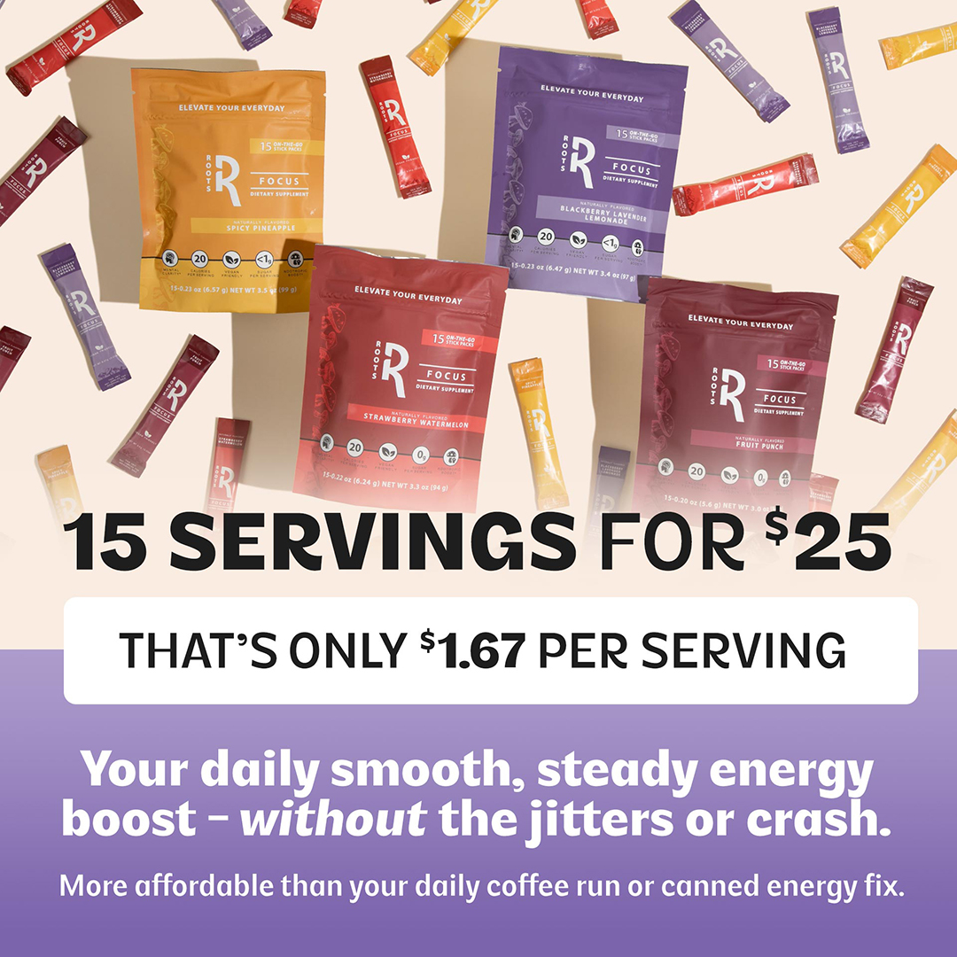 Roots Focus Blackberry Lavender Lemonade 15ct - Image 5