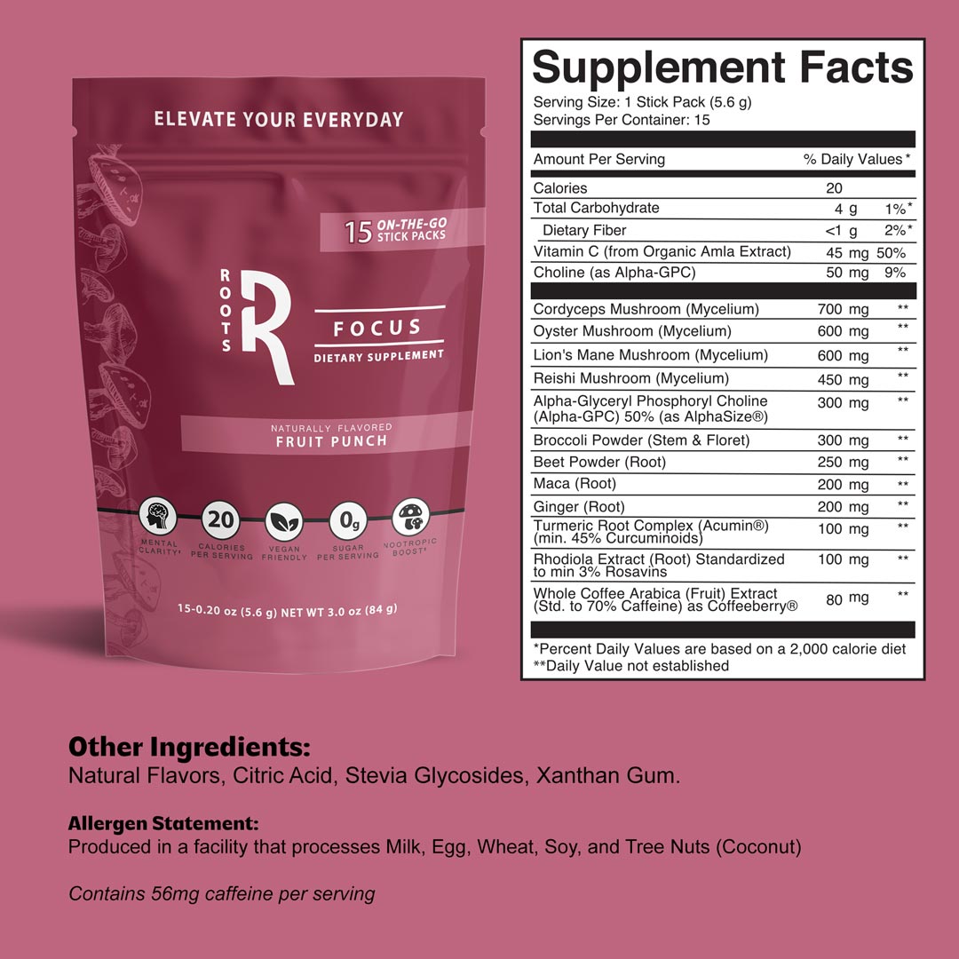 Roots Focus Fruit Punch 15ct - Image 3